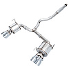 AWE Touring Edition Exhaust for VA STI / GV WRX / GV STI Sedan - Chrome Silver Quad Tips (102mm) - image 1