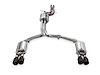 AWE Touring Edition Exhaust for Audi C7 A7 3.0T - Quad Outlet, Diamond Black Tips - image 1