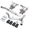 AWE Touring Edition Exhaust for VA STI / GV WRX / GV STI Sedan - Diamond Black Quad Tips (102mm) - image 4