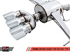 AWE Touring Edition Exhaust for FK8 Civic Type R (includes Front Pipe) - Triple Chrome Silver Tips - image 1