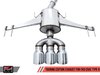 AWE Touring Edition Exhaust for FK8 Civic Type R (includes Front Pipe) - Triple Chrome Silver Tips - image 4