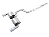AWE Touring Edition Cat-back Exhaust for Ford Focus RS- Resonated - Chrome Silver Tips - image 1