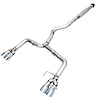 AWE Track Edition Exhaust for VA / GV WRX / STI Sedan - Chrome Silver Quad Tips (102mm) - image 1