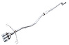 AWE Track Edition Exhaust for FK8 Civic Type R (includes Front Pipe) - Triple Chrome Silver Tips - image 1