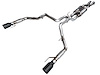 3025-33356 SwitchPath Cat-Back Exhaust Fits Select Ford F-150 3.5L Raptor Trucks [Diamond Black Tips] - image 1