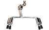 AWE Touring Edition Exhaust System for S5 Cabrio (Exhaust + Non-Resonated Downpipes) - Diamond Black Tips