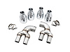 AWE OE-to-Quad Tip Conversion Kit for G2X M340i / M440i - Chrome Silver Tips - image 1