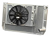 MFD.SLM.OPEN.TPV2 Super Late-Model Triple-Pass 3-Row Aluminum Radiator V2, Ford Open System w/ Filler Neck, w/ Oil Cooler & Fan
