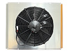 SHR.017 Aluminum Fan Shroud, w/ 12 V Fan, Width: 21 in., Height: 16.875 in., Depth: 4.75 in.