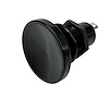 3108-CBLK Shredder Transbrake Button [Black, Billet Aluminum, Concave Head] - image 1