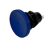 3108-CBLU Shredder Transbrake Button [Blue, Billet Aluminum, Concave Head] - image 1
