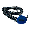 3109-CBLU-BB Shredder Bump Box Button [Blue Engraved, Billet Aluminum, Concave, Momentary, Push Button Switch, Corded] - image 1
