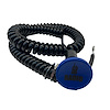 3109-CBLU-RR Shredder Racing Radio Button [Blue Engraved, Billet Aluminum, Concave, Momentary, Push Button Switch, Corded] - image 1