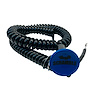 3109-CBLU-SB Shredder Scramble Boost Button [Blue Engraved, Billet Aluminum, Concave, Momentary, Push Button Switch, Corded] - image 1