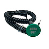 3109-CGRN-BO Shredder Burnout Button [Green Engraved, Billet Aluminum, Concave, Momentary, Push Button Switch, Corded] - image 1