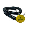 3109-CYEL-BU Shredder Bump Up Button [Yellow Engraved, Billet Aluminum, Concave, Momentary, Push Button Switch, Corded] - image 1
