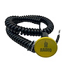 3109-CYEL-RR Shredder Racing Radio Button [Yellow Engraved, Billet Aluminum, Concave, Momentary, Push Button Switch, Corded] - image 1