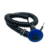 3109-MBLU-BU Shredder Bump Up Button [Blue Engraved, Billet Aluminum, Mushroom, Momentary, Push Button Switch, Corded] - image 1