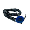 3109-MBLU-SB Shredder Scramble Boost Button [Blue Engraved, Billet Aluminum, Mushroom, Momentary, Push Button Switch, Corded]