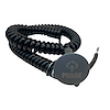 3109-MGRY-PG Shredder Purge Button [Grey Engraved, Billet Aluminum, Mushroom, Momentary, Push Button Switch, Nitrous, Corded]