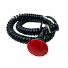 3109-MRED Shredder Transbrake Button [Red, Billet Aluminum, Mushroom, Momentary, Push Button Switch, Corded] - image 1