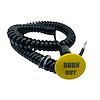 3109-MYEL-BO Shredder Burnout Button [Yellow Engraved, Billet Aluminum, Mushroom, Momentary, Push Button Switch, Corded] - image 1