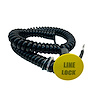 3109-MYEL-LL Shredder Linelock Button [Yellow Engraved, Billet Aluminum, Mushroom, Momentary, Push Button Switch, Corded] - image 1