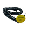 3109-MYEL-PR Shredder Parachute Button [Yellow Engraved, Billet Aluminum, Mushroom, Momentary, Push Button Switch, Corded] - image 1