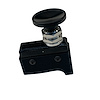 3111-CBLK-R Crusher Transbrake Button [Black Concave, Right Side] - image 1