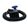 3111-CDBL-LC Crusher Transbrake Button [Blue Concave, Left Side, Cord Included] - image 1
