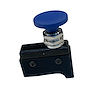 3111-CDBL-R Crusher Transbrake Button [Blue Concave, Right Side] - image 1