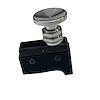 3111-CRAW-L Crusher Transbrake Button [Raw Aluminum Concave, Left Side] - image 1