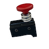 3111-CRED-L Crusher Transbrake Button [Red Concave, Left Side] - image 1