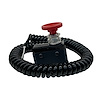 3111-CRED-RC Crusher Transbrake Button [Red Concave, Right Side, Cord Included] - image 1
