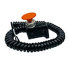 3111-MORG-LC Crusher Transbrake Button [Orange Mushroom Left Side, Cord Included] - image 1