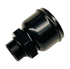 3512-1750-B O-Ring Boss ORB To Radiator Hose -12 AN ORB To 1.750 Hose [Black Anodized] - image 1