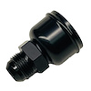3512-1750-MB Male AN To Radiator Hose -12 AN To 1.750 Hose [Black Anodized] - image 1