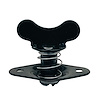 4001-550E-WB Quarter Turn Self Eject Fastener [Butterfly Winged Head, Steel, Black, 7/16 in. Diameter X 0.550 in. Grip] - image 1
