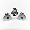 4010-400F-C Quarter Turn Quick Fastener [Hex, Flat, Chrome, 0.400 in. Diameter X 0.400 in. Grip, Set of 10] - image 1
