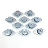 4010-550E Quarter Turn Self Eject Fastener [Large Hex Head, Steel, 7/16 in. Diameter X 0.550 in. Grip, Set of 10] - image 1
