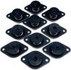 Self-Ejecting Quarter-Turn DZUS Button Fasteners - Hex Head, Black Anodized Aluminum - image 2