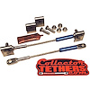 Weld On Collector Tether Kit Mild Steel Brackets with Blue Marking Sleeve - image 1