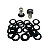 4102-025B Quarter Turn Fastener Washers [5/16 Flat, Black, Set of 25]