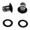 4103-025B Quarter Turn Fastener Washers [Flat, Black, Set of 25] - image 1