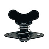 4201-500E-WB Quarter Turn Self Eject Fastener [Butterfly Winged Head, Steel, Black, 5/16 in. Diameter X 0.500 in. Grip] - image 1