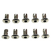 4210-450D-P Quarter Turn Quick Fastener [Hex, Dome, Polished, .308 Diameter X 0.450 in. Grip, Set of 10] - image 1