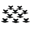 4210-500E-WB Quarter Turn Self Eject Fastener [Butterfly Winged Head, Steel, Black, 5/16 in. Dia. X 0.500 in. Grip, Set of 10] - image 1