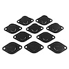 4310-550E-B Quarter Turn Self Eject Fastener [Small Slot Head, Aluminum, Black, 5/16 in. Diameter X 0.550 in. Grip, Set of 10]