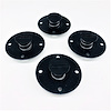 4404-550E-BRD Doubler Plate [Round Spring Eject, Black Aluminum, Slotted Head, 0.550 in. Grip, Set of 4]