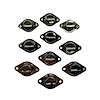 4410-600E-C Quarter Turn Self Eject Fastener [Large Slot Head, Steel, Chrome, 7/16 in. Diameter X 0.600 in. Grip, Set of 10] - image 1